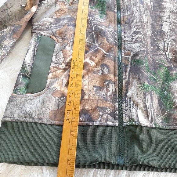 Under Armour Women's loose Camouflage fleece full-zip hoodie jacket Size M - Picture 6 of 8